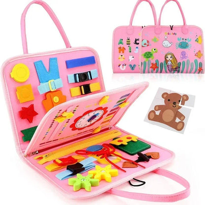 Montessori Learning Kids Travel Felt Activity Set