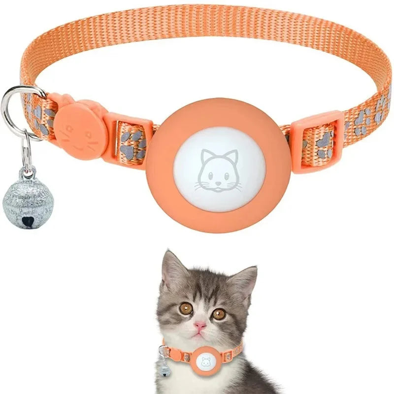 Adjustable Cat Collar Compatible with Apple Airtag