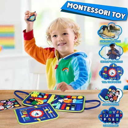 Montessori Learning Kids Travel Felt Activity Set