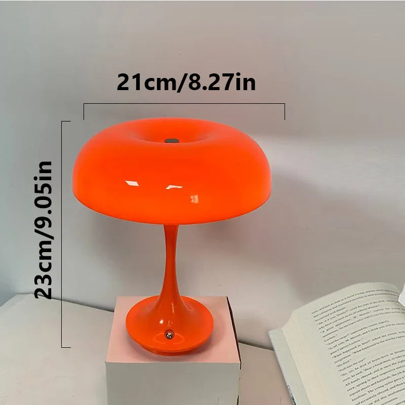 Cordless Rechargeable Mushroom LED Night Lamp