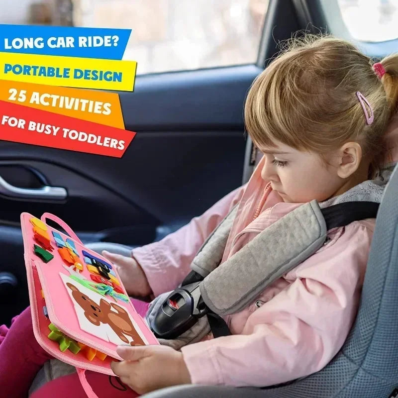 Montessori Learning Kids Travel Felt Activity Set