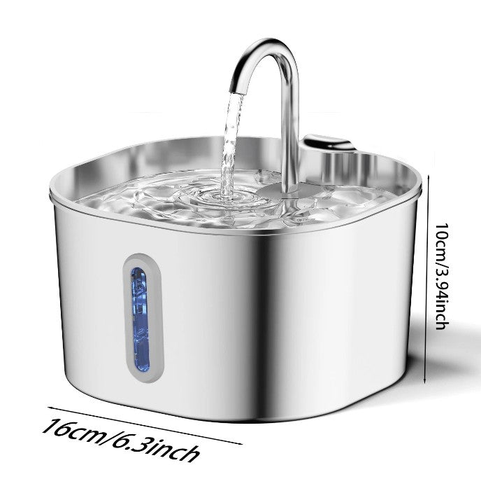 Fresh Flowing Automatic Stainless Steel Pet Water Fountain