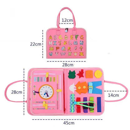 Montessori Learning Kids Travel Felt Activity Set