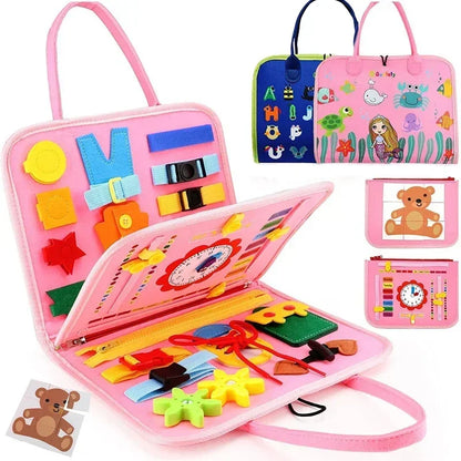 Montessori Learning Kids Travel Felt Activity Set